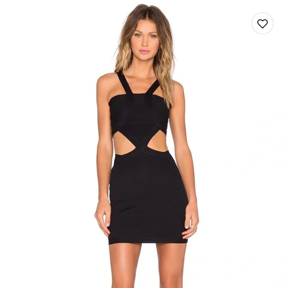 Black mini cut out NBD dress, worn once - Picture 1 of 3